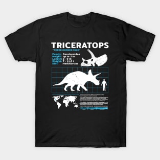 Triceratops Fact Sheet T-Shirt